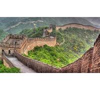 Natural Scenery Landscape Great Wall of China, Seven Wonders of The World Landmark Jigsaw Puzzle for Adults and Kids 1000 Piece Puzzle Educational Challenging Game Toys Gift