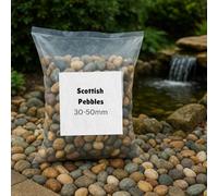 Natural Scottish Beach Pebbles 30-50mm 10kg | Decorative Smooth Stones for Gardens, Paths, Aquariums & Water Features