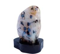 Natural Sea Agate Stone - Polished Madagascar Banded Agate for Meditation & Home Decor(3-3.5 Pound)