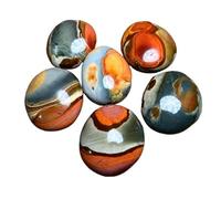 Natural Sea Jasper Crystal Quartz Unique Ocean Pattern Stone Surface Cracks and Small Holes Healing Energy for Home Decor(80-100g)