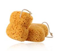 Natural Sea Sponge, 2 Pcs Bath Sponge, Larger Shower Sponges for Women Men, Exfoliating Body Sponge Dense Foam for Gentle & Deep Cleansing, Ultra-Soft for Sensitive Dry Skin Spa Massages Smoother Skin