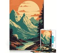 Natural Secret Jigsaw Puzzle for Teenagers 1000 Pieces Memory Gain Calm Relax Design Assembly Classic Gift (38x26cm)