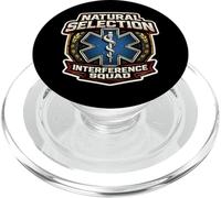 Natural Selection Interference Squad Paramedic Funny EMT EMS PopSockets PopGrip for MagSafe