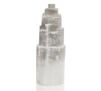 Natural Selenite Tower Lamp - Cleansing, Healing & Peaceful Light