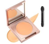 Natural Shade Colour Concealer & Under Eye Brightener - Lightweight Hydrating Formula, Waterproof, Full Coverage for Dark Circles & Fine Lines, All Skin Types, Includes Dual-Ended Sponge Applicator,