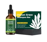 Natural Shampoo Bar & Essential Oil Set, Hair Darkening, Gray Reversal & Growth Stimulator With Polygonum Multiflorum(1SET)