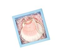 Natural Shell Adorned Writing Notebook with 30 Sheets Unruled for Students and Artists Journaling and Travel Sketching Portable Note Notebook