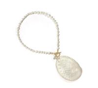 Natural Shell Patchwork Collarbone Chain Necklace | Unique Shell Charm Clavicle Chain Contemporary Coastal Necklace Jewelry Statement Beach Neckchain Jewelry