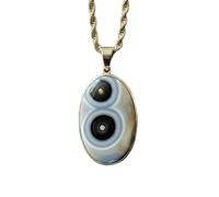 natural shiva eyes gemstone charm necklace multi color oval shape 925 sterling silver pendant with 18 inch cable chain handmade jewellery for men & women healing positivity good luck |LK_S_GP_0081