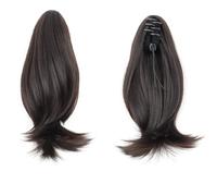 Natural Short Curly Ponytail Extension with Invisible Claw Clip - Synthetic Clip-In Hairpiece for Women Perfect Looking(4)