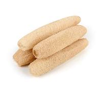 LOBO Natural Shower Loofah Sponges Large Whole Organic Luffa Exfoliating Sponge for Daily Bath Loofa Scrubbers Sponges SPA Beauty - 4 PCS