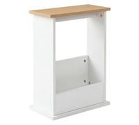 Natural-Side Table Slim Storage Magazine Rack Sofa