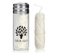 Natural Silk Dental Floss with Refillable Glass Container | Free Refill | Natural Candelilla Wax | 33yds x 2 | Eco-Friendly Zero Waste Oral Care (One Size, Unflavoured)