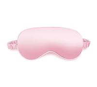 Natural Silk Eye Mask for Sleep- Sleep Mask with Elastic Strap 100% Coverage Blackout Light, Blindfold Pressure-Free, Skin-Friendly & Breathable, Eye Shade for All Women/Men