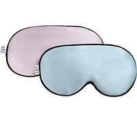 Natural Silk Kids Sleep Mask Eye Mask for Kids with Adjustable Strap Breathable & Soft Eye Shade for Sleeping Blocking Lights (2 Pack)