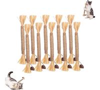 Natural Silvervine Dental Sticks,Silvervine Sticks for Cats,Natural Cat Chew Stick Cat Toys,Interactive Cat Chew Stick for Teeth Cleaning, Indoor Cats And Kittens Indoor Kitty Healthy Teeth (10 pcs)