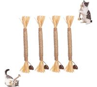 Natural Silvervine Dental Sticks,Silvervine Sticks for Cats,Natural Cat Chew Stick Cat Toys,Interactive Cat Chew Stick for Teeth Cleaning, Indoor Cats And Kittens Indoor Kitty Healthy Teeth (4 pcs)
