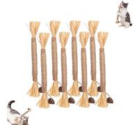 Natural Silvervine Dental Sticks,Silvervine Sticks for Cats,Natural Cat Chew Stick Cat Toys,Interactive Cat Chew Stick for Teeth Cleaning, Indoor Cats And Kittens Indoor Kitty Healthy Teeth (8 pcs)