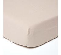 Homescapes Natural Linen Deep Fitted Sheet, Single