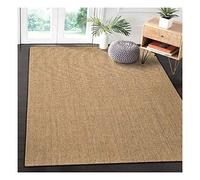 Natural Sisal Area Rug Chunky Textured Handmade Jute Runner Rug Cat Scratcher Mat Tatami Balcony Linen Floor Carpet With Non Slip Backing Beige
