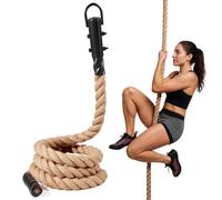 Natural Sisal Battle Rope 3.7cm x 3m, Heavy Training Rope with Rugged Grip, Jute Fiber, Ideal for Outdoor Strength & Cross Fit Workouts