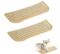 Natural sisal catnip pillow, durable and long-lasting, ends for cats to chew on, helping to clean teeth and relieve stress. Suitable for indoor cats, kittens, and multi-cat households (2PCS-A)
