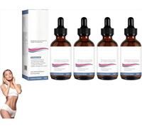 Natural Slimming Drops-Plant Based Metabolism Booster for Weight Management, Supports Energy & Vitality, 30ml for Men & Women (4Pcs)