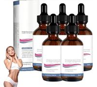 Natural Slimming Drops-Plant Based Metabolism Booster for Weight Management, Supports Energy & Vitality, 30ml for Men & Women (5Pcs)