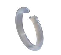 Natural Smokey Purple Cat Mimi Agate Bangle 58-62mm Fengshui Jade bracelet For Women Genuine