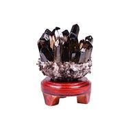 Natural Smokey Quartz Tea Crystal Cluster Stones Crystal Point Home Decoration Raw Crystals Home Collections (Color : Smokey Quartz, Size : 400-500g)