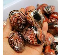 Natural Smooth Agate Stone Crystal Geode Mineral Specimen Madagascar Craft Decor,2-3cm