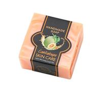 Natural Soap 1Piece with Loofah Net Square Shape Easy Grip Moisturizing for Skin Type Mild Cleansing Soap
