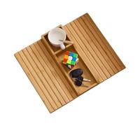Natural Sofa Arm Tray - Sofa Tray Table Couch, Sofa Armrests Tray Table | Comfortable Relaxing Anti-slip Sofa Table, Compact Versatile Couch Cup Holder for Snacks Phone Control Ta