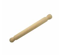 Natural Solid Beechwood Natural Wood Wooden Cylinder Round Rolling Pin Large and Small Pastry Dough Pizza Icing Chapati Kitchen Chef Catering Cooking Baking (Profiled End - 33cm)