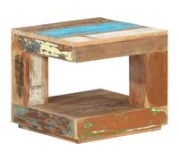 Natural Solid Mango Wood Coffee Table 45x45x40 cm Rustic End Table Accent Decor