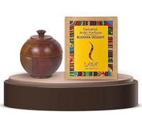 Natural Solid Wax Perfume In Pocket Size Wooden Pot With Long Lasting Fragrance For Men And Women - 6 Gm, Pack Of 1 (Fragrance - Buddha Delight)