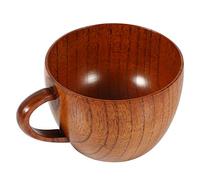 Natural Solid Wood Tea Cup Wooden Mug Tableware Cups for Tea Coffee Wine Beer Beverage(Coffee Cup)