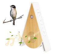 Natural Sound Box, Bird Singing Motion Sensor, Bird Singing Box, Natural Sound Box, Battery Operated, Vertical Sound Box, 3 Modes, 4 Birdsongs, Real Wood for Bedroom, Bathroom