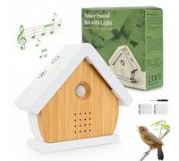 Natural Sound Box with Motion Sensor: 12 Nature Sounds such as Birds & Rain for Relaxation, Sleep & Focus. Includes Timer, Suction Cup + Free Strap for Flexible Mounting