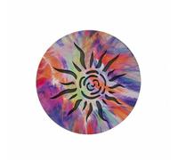 Natural Sound Percussion Steel Drum Drum Rhythm Percussion With Precision Cut Slits And Tonal Rings Wood Bamboo Materials suitable for music, 12 Inches, Colorful Flame Pattern Bamboo Strip