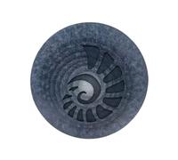 Natural Sound Percussion Steel Drum Drum Rhythm Percussion With Precision Cut Slits And Tonal Rings Wood Bamboo Materials suitable for music, 12 Inches, Conch Pattern