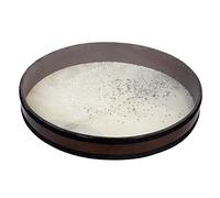 Natural Sounding Percussion Ocean Drum with Wave Beads and Hardwood Frame, Goat and Plexy-Skin 16" 20" 24" 28 inch (24 inches)