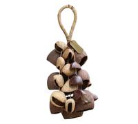 Natural Sounds Mixed Shell Rattle Pendant, Handmade Seed Rattle Wind Chime, Handcrafted, Deeply Relaxing, Suitable for Gardens, Patios, Windows