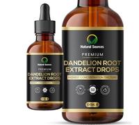 Natural Sources Dandelion Root Extract Drops 100ml - High Strength Dandelion Root Tincture (Taraxacum Officinale) - Traditional Herbal Alcohol Extract - Grown & Produced in the UK