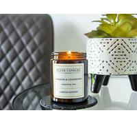 Natural Soy Candle Amber Glass - Clyde Candles Limited Edition (Oakmoss and Cedarwood)