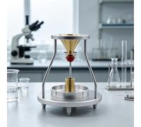 Natural Stacking Density Meter, Stainless Steel Powder Bulk Density Tester, With Cone Funnel, Built-in Level, 10ml Brass Measuring Cup, For Laboratory