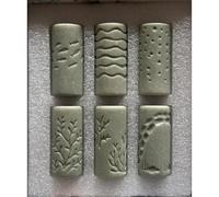 Natural Stamp for Kids - Cylinder Roller for Learning and Telling Creative Stories in Art Projects - Creative Clay Roll