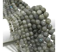 Natural Stone 4 6 8 10 12mm Round Tiger Eye Amethyst Agate Jades Stone Spacer Bead for Jewelry Making DIY Bracelet Needlework-White Flash Stone-8mm about45pcs