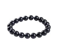Natural Stone 7A Black Tourmaline Bead Bracelets Women Crystals Chakra Yoga Meditation Jewelry Schorl Strand Bangles