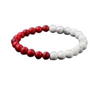 Natural Stone 8mm Multilayer Wooden Beaded Elastic Charm Women Men Bracelets-18
